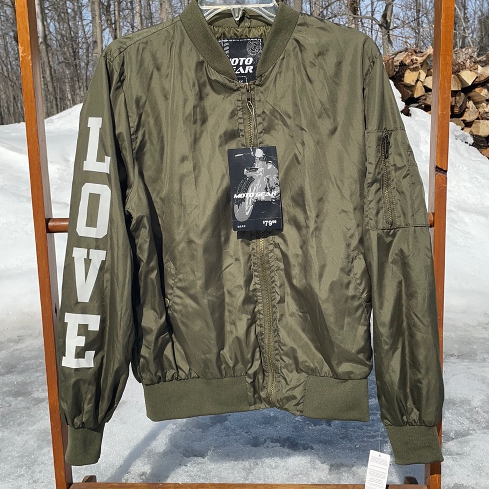 Brand New Moto Gear Green Lightweight Jacket Large